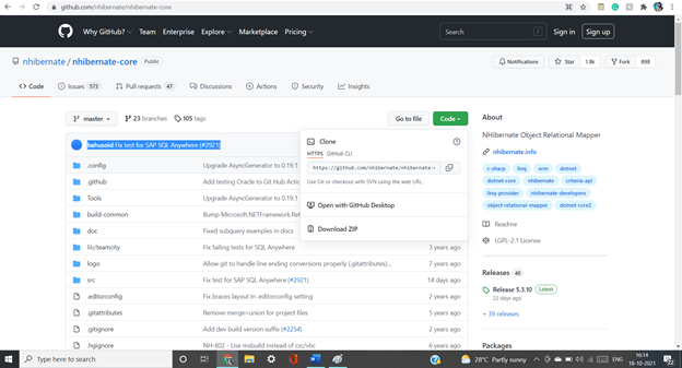nhibernate in C# output 1