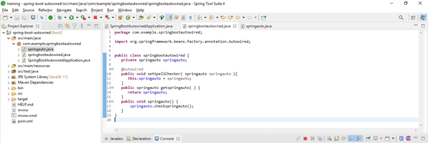 spring boot autowired output 9
