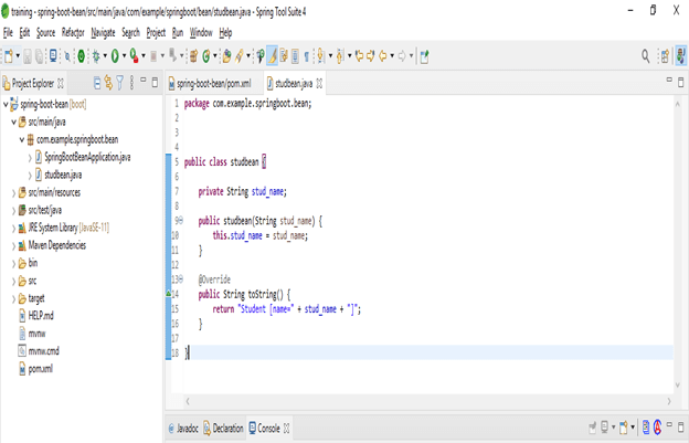 spring boot bean output 5