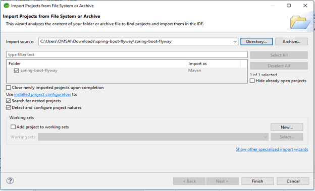 spring boot flyway output 2
