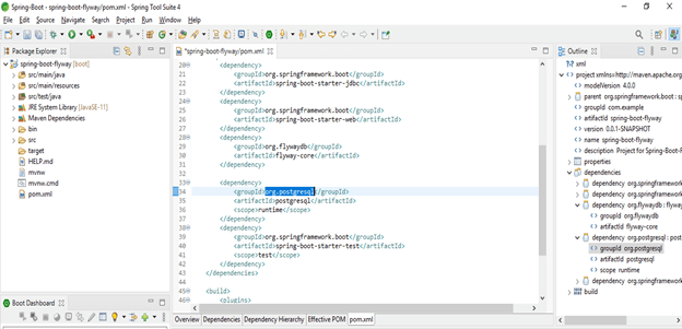 spring boot flyway output 6