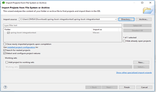 spring boot integration test output 2