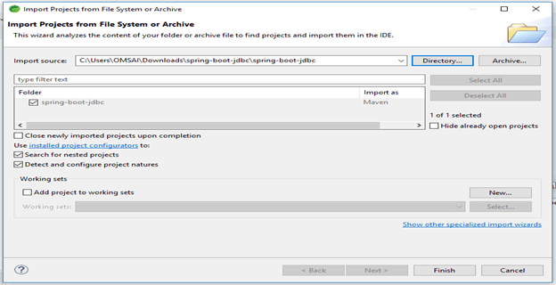 spring boot jdbc output 2