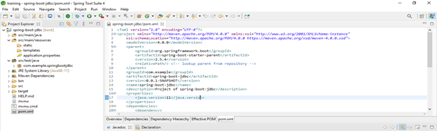 spring boot jdbc output 3