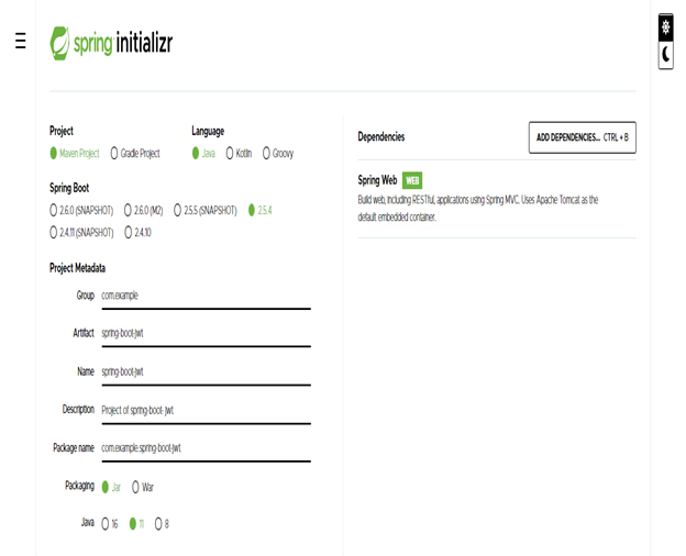 spring boot jwt output 1