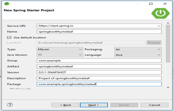 spring boot thymeleaf output 5
