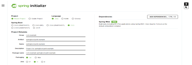 Spring boot JUnit Example 1