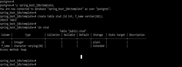 spring boot jdbctemplate example output 2