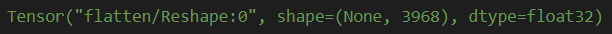 tensorflow flatten output 3