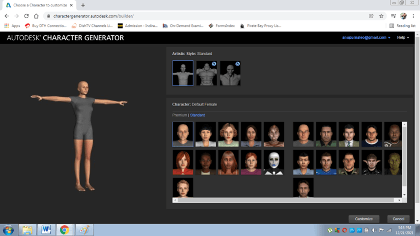 Autodesk Character Generator output 3