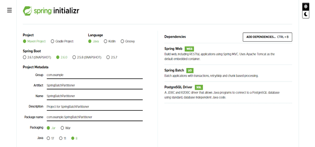 Spring Batch Partitioner output 1