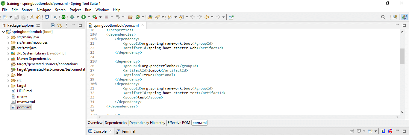 Spring Boot Lombok Application Step 4