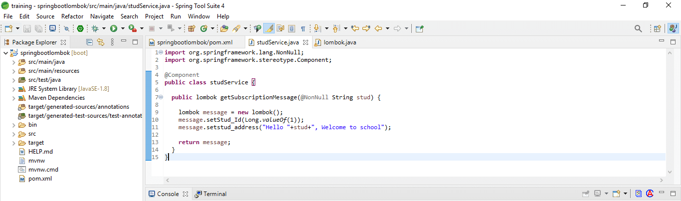 Spring Boot Lombok Example 2