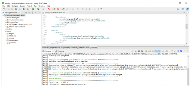 Spring Cloud Sleuth - project building