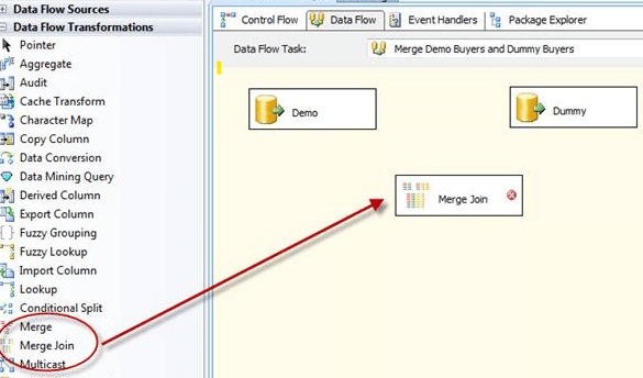 Create SSIS Merge Join 2