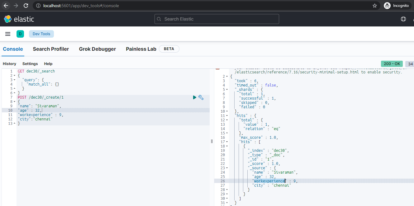 Elasticsearch Java Client Example 1-3
