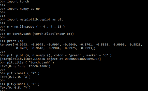 PyTorch Activation Function output 3