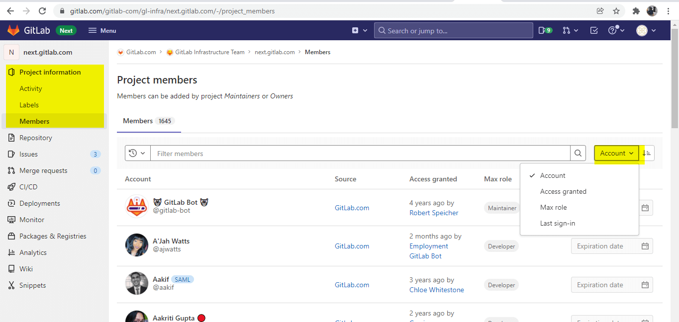 User Interface To Manage Projects 2
