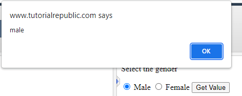 jQuery Radio Value output 3