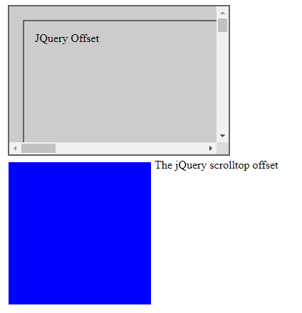 jQuery scrolltop offset output 1