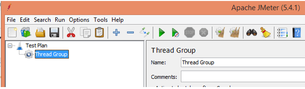 JMeter GUI mode and create a Thread Group