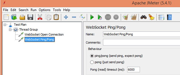 Config Elements JMeter WebSocket 6