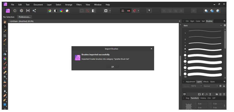 Press Ok button of this box