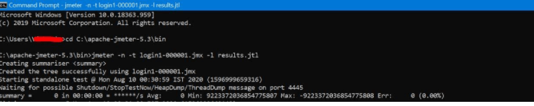 JMeter Command Line Options 1