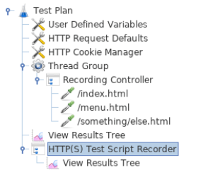JMeter Recording output 3