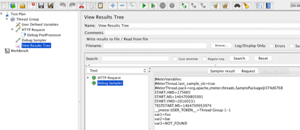 JMeter Script output 2