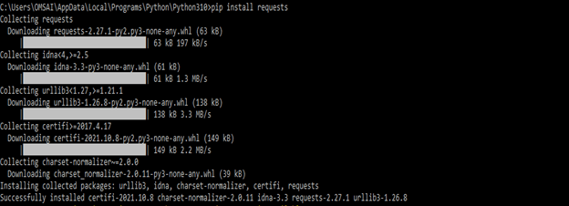 Python 3 Requests output 1