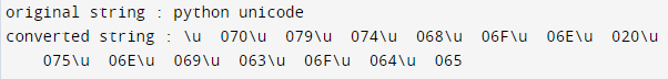 Python 3 Unicode output 3