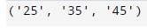 Python 3 Tuple tuple