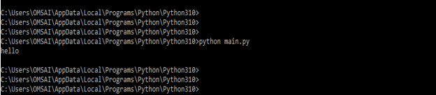 open python