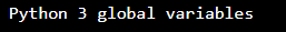 Python 3 Global Variable 7