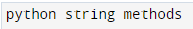 Python 3 String Methods 2