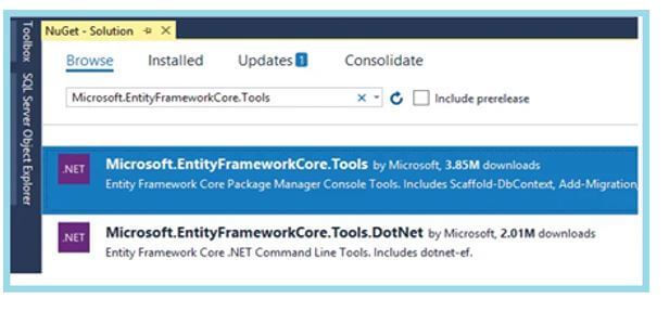 Entity Framework in .Net Core 10
