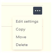 delete form dropdown menu