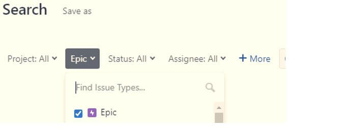 want to access issues by epic
