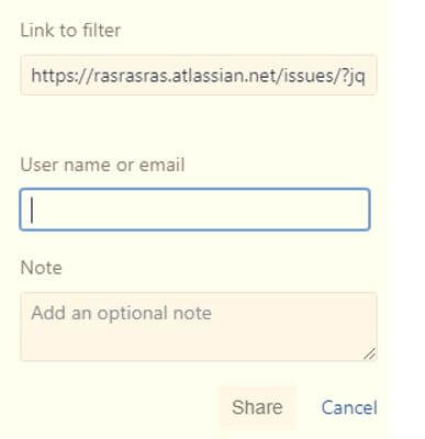 clicking on the share button we get a new screen