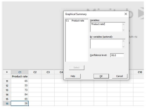 Minitab Normality Test 1