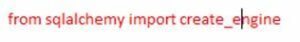 import the required sqlalchemy package