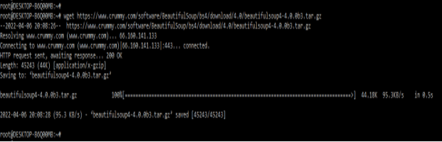 BeautifulSoup Install rr