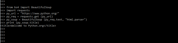 BeautifulSoup Install u