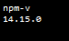 installed version of npm