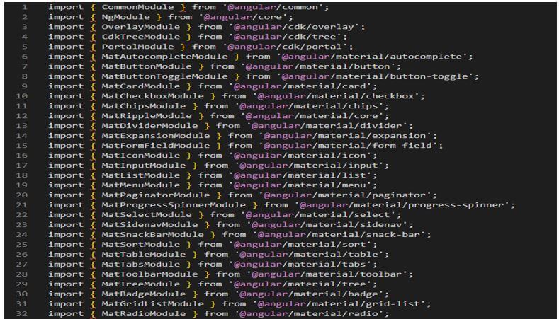 Angular Material Autocomplete - create the custom angular material file