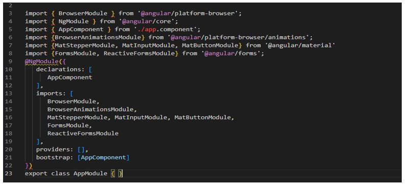 Angular Material Stepper 13