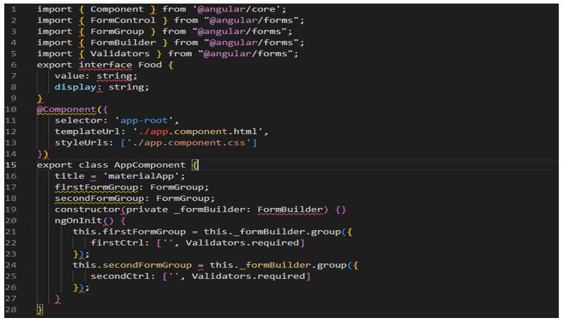 Angular Material Stepper 14