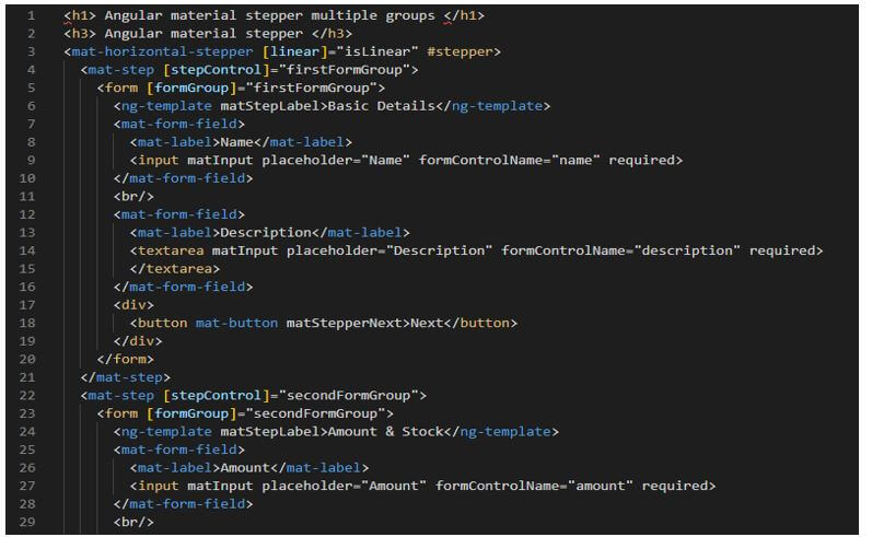 app component html file