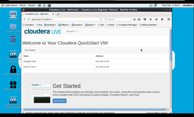 Cloudera Quickstart VM 19